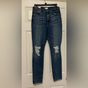 Good American Good Legs Distressed Skinny Jeans Women’s 6/28 NWT
